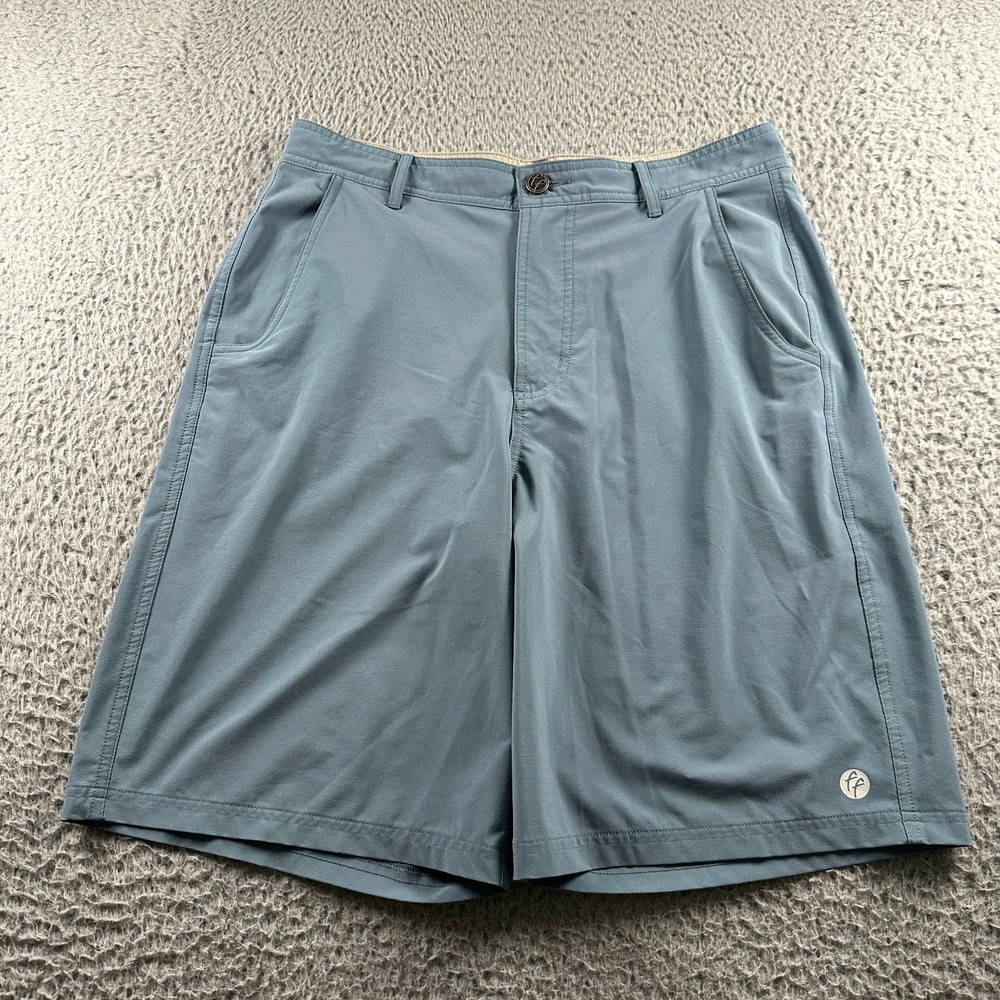 Free‎ Fly Shorts Men's Blue 32 Polyester Spandex Stretch Comfort Utility